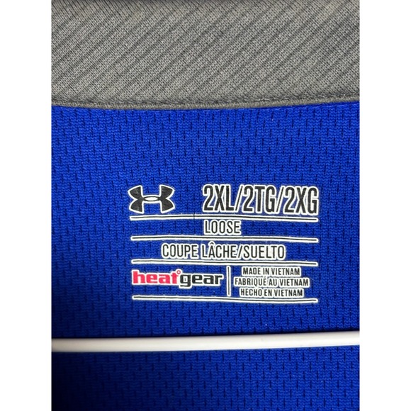 Under Armour Heatgear Men's Royal Blue Loose Fit Polo Shirt 2XL - Picture 2 of 3